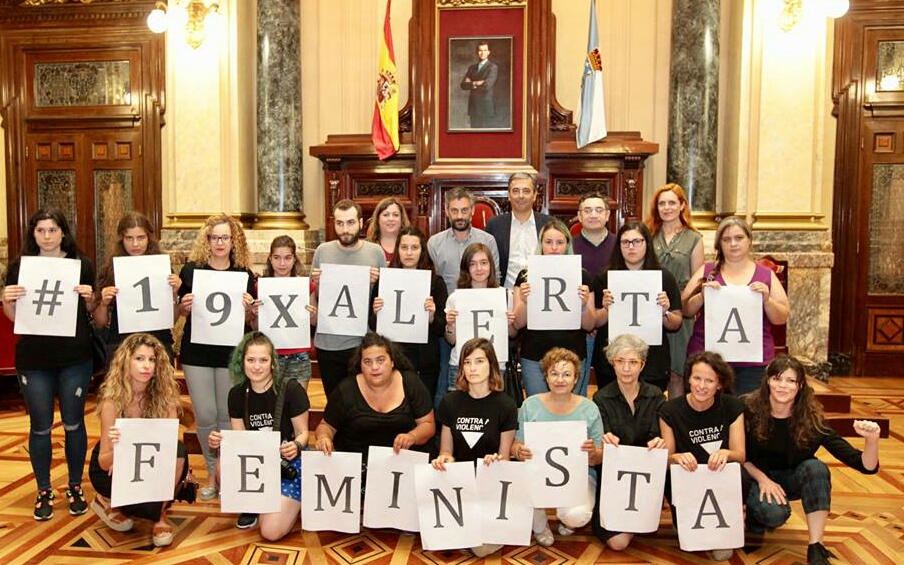Colectivos e grupos políticos apoiando o #19XAlertaFeminista